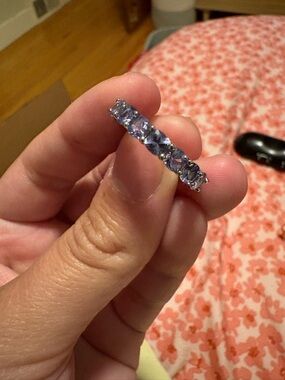 Elegant Lavender Stone Eternity Band - Women Jewelry